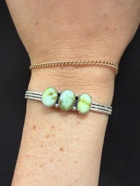 Palomino turquoise cuff. 925 sterling. Adjustable